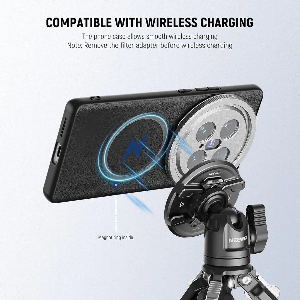NEEWER Protective Phone Case For VIVO X200 Pro/ULTRA/X100 ULTRA Heavy Duty TPU + PC Faux Leather with 17mm Lens Mounts