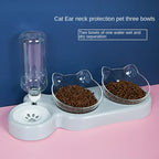 Pet SuppliesElevated Bowls for Cats and Dogs Durable Double Bowl Feeders Elevated, Feeding and Drinking Supplies