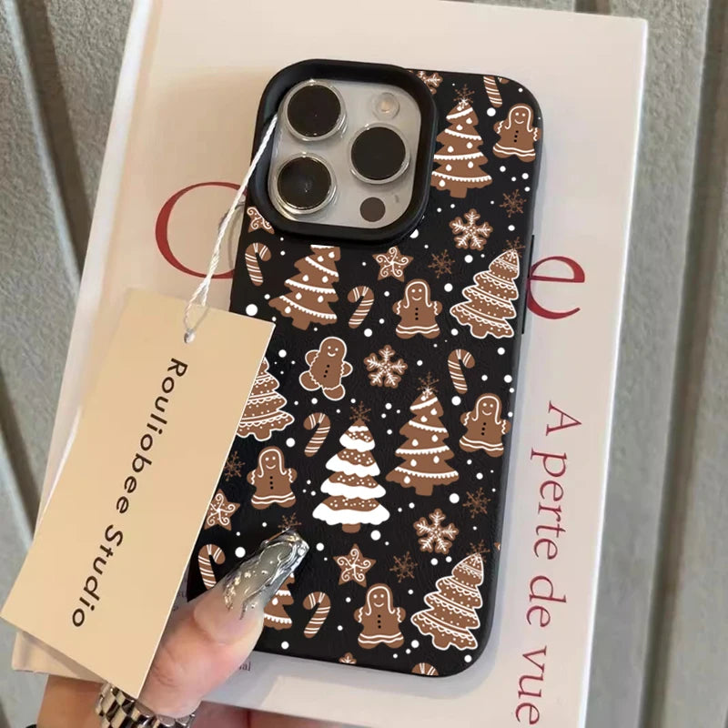 Shockproof Soft Cover Christmas Tree Snowflake Pattern Phone Case For iPhone 17 16 15 14 13 12 11 17 Pro Max Air XSMax XS XR X