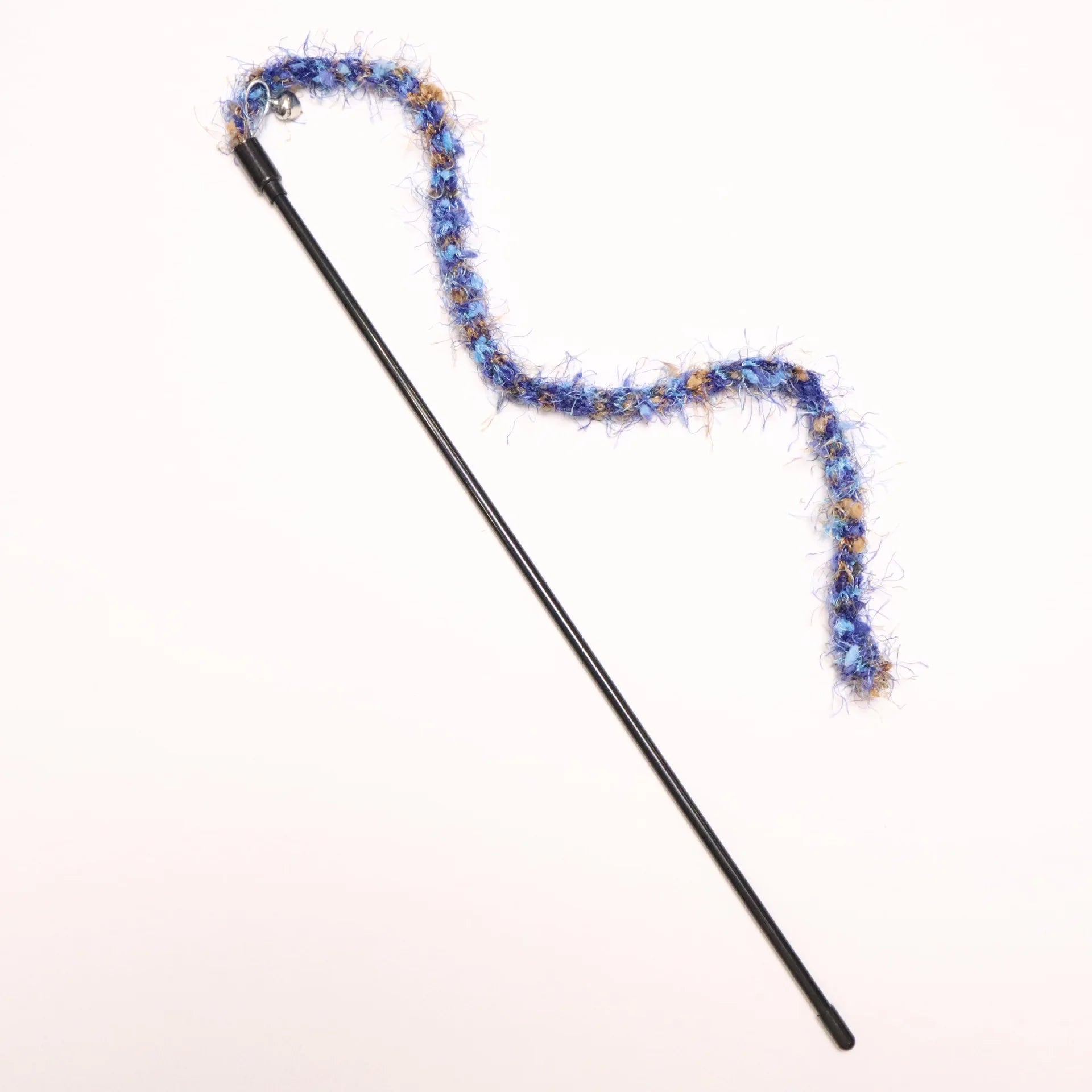 2/3/4pcs Colorful Striped Plush Rope Cat Teasing Stick Toy Knitting Wool Pet Toys