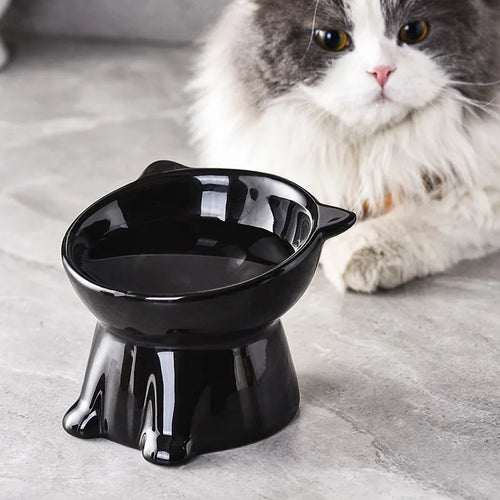 Pet Bowl - Cat / Dog food basin Drinking bowl High foot, Anti-knock