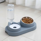 Pet Bowls Automatic Water Dispenser Feeder Cat / Dog Food Water Bowl Non-Slip Pet Feeding Supplies